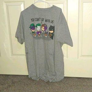 "you can't sit with us" DC villain t-shirt